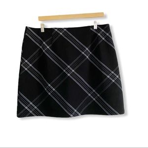 ATHLETA  XL B4 UPlay Plaid Pull-on Skirt